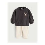 LC Waikiki LCW baby Antrasit Baskılı Erkek Bebek Sweatshirt Ve Eşofman Altı