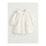 LC Waikiki LCW baby Bebe Yaka Brodeli Kız Bebek Elbise