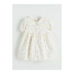 LC Waikiki LCW baby Bebe Yaka Çiçek Desenli Kız Bebek Elbise