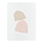 LC Waikiki LCW baby Bej Basic Kız Bebek Bere 2'li