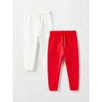 LC Waikiki Lcw Baby Beli Lastikli Basic Jogger Erkek Bebek Eşofman Alt 2'li - 1 - 2 Yaş - Kül Rengi