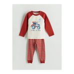 LC Waikiki LCW baby Bisiklet Yaka Baskılı Erkek Bebek Pijama Takım (W5)