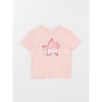 LC Waikiki Lcw Baby Bisiklet Yaka Baskılı Kısa Kollu Kız Bebek Tişört - 2 - 3 Yaş - Pink