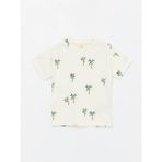 LC Waikiki Lcw Baby Bisiklet Yaka Kısa Kollu Erkek Bebek Tişört - Beyaz - 6 - 7 Yaş