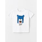 LC Waikiki Lcw Baby Bisiklet Yaka Kısa Kollu Erkek Bebek Tişört - Mavi - 4 - 5 Yaş