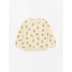 LC Waikiki Lcw Baby Bisiklet Yaka Uzun Kollu Baskılı Kız Bebek Sweatshirt 2'li - 6 - 12 Ay - Green
