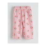 LC Waikiki LCW baby Çilek Baskılı Kız Bebek Gabardin Pantolon