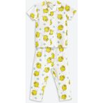 LC Waikiki Lcw Baby Ekru Polo Yaka Tweety Baskılı Kız Bebek Pijama Takımı - 18 - 24 Ay