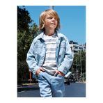 LC Waikiki Lcw Baby Indigo Erkek Çocuk Minik Kaşif Rahat Jean Gömlek