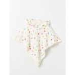 LC Waikiki Lcw Baby Kapüşonlu Baskılı Kız Bebek Panço Havlu - Ekru - 0 - 3 Ay