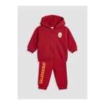 LC Waikiki LCW baby Kırmızı Galatasaray Baskılı Erkek Bebek Kapüşonlu Sweatshirt Ve Eşofman Altı