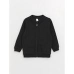 LC Waikiki Lcw Baby Kolej Yaka Uzun Kollu Basic Erkek Bebek Fermuarlı Sweatshirt - 1 - 2 Yaş - Black