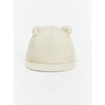 LC Waikiki LCW baby Kulak Detaylı Erkek Bebek Kep Şapka Pamuk Günlük Kullanım İçin Yumuşak Model - Light Beige - Dropsuz - 1