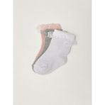 LC Waikiki Lcw Baby Pembe Basic Kız Bebek Soket Çorap 3'lü - 2 - 3 Yaş