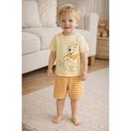 LC Waikiki LCW baby Sari Winnie the Pooh Baskılı Erkek Bebek Şortlu Pijama Takım