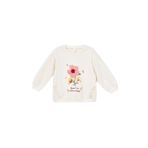 LC Waikiki LCW Bisiklet Yaka Uzun Kollu Çiçekli Kız Bebek Sweatshirt (Ten, 18-24 Ay)
