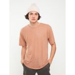 LC Waikiki Lcw Casual Bisiklet Yaka Kısa Kollu Penye Erkek Tişört - XL - Cinnamon