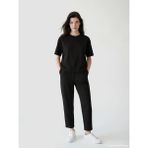 LC Waikiki Lcw Comfort Siyah Beli Lastikli Pileli Kadın Eşofman Altı - 2XL