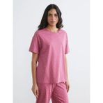 LC Waikiki Lcw Dream Bordo Bisiklet Yaka Yıldız Desenli Kadın Pijama Takım - XS