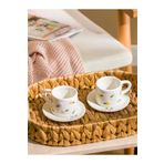LC Waikiki LCW HOME Karışık Çiçek Desenli 2 Kişilik Seramik Kahve Fincan Takımı 90 Ml