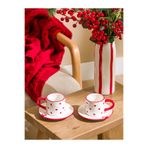 LC Waikiki LCW HOME Kırmızı Kalp Baskılı 2 Kişilik Kahve Fincan Takımı 110 Ml