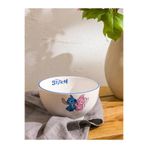 LC Waikiki LCW HOME Lilo ve Stitch Baskılı Seramik Kase, 14 cm, Beyaz