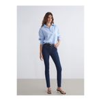 LC Waikiki LCW Jeans Indigo Beli Kemerli Mercury Skinny Fit Kadın Jean Pantolon W57038Z8NVY25