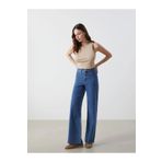 LC Waikiki LCW Jeans İndigo Wideleg Kadın Jean Pantolon