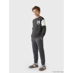 LC Waikiki Lcw Kids Antrasit Bisiklet Yaka Baskılı Erkek Çocuk Eşofman Takımı - 8 - 9 Yaş