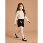 LC Waikiki Lcw Kids Bej Bebe Yaka Kız Çocuk Bluz Şort ve Külotlu Çorap - 3 - 4 Yaş