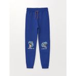 LC Waikiki Lcw Kids Beli Lastikli Baskılı Erkek Çocuk Jogger Eşofman Altı - 7 - 8 Yaş - Mavi