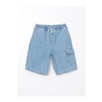 LC Waikiki LCW Kids Beli Lastikli Erkek Çocuk Kargo Jean Şort