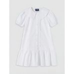 LC Waikiki Lcw Kids Beyaz Bebe Yaka Nakışlı Kız Çocuk Poplin Elbise - 13 - 14 Yaş