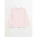 LC Waikiki Lcw Kids Bisiklet Yaka Basic Uzun Kollu Kız Çocuk Tişört - 6 - 7 Yaş - Pembe