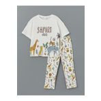 LC Waikiki LCW Kids Bisiklet Yaka Kız Çocuk Pijama Takımı