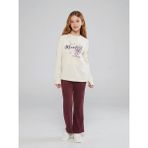 LC Waikiki Lcw Kids Bordo Fitilli Ispanyol Paça Kız Çocuk Tayt - 8 - 9 Yaş