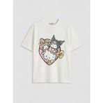LC Waikiki Lcw Kids Ekru Bisiklet Yaka Hello Kitty Baskılı Kız Çocuk Tişört - 9 - 10 Yaş