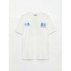 LC Waikiki Lcw Kids Ekru Bisiklet Yaka Tokyo Baskılı Erkek Çocuk Tişört - 12 - 13 Yaş