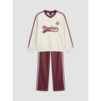 LC Waikiki Lcw Kids Ekru Brooklyn Baskılı Kız Çocuk Sweatshirt ve Eşofman Altı - 12 - 13 Yaş