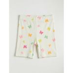 LC Waikiki Lcw Kids Ekru Kelebek Baskılı Kız Çocuk Fitilli Tayt - 5 - 6 Yaş