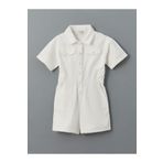 LC Waikiki LCW Kids Gömlek Yaka Kısa Kollu Kız Çocuk Jean Tulum
