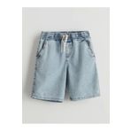 LC Waikiki LCW Kids Indigo Beli Lastikli Erkek Çocuk Jean Şort