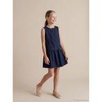 LC Waikiki Lcw Kids Indigo Fiyonk Detaylı Kız Çocuk Jean Elbise - 13 - 14 Yaş - İndigo