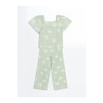 LC Waikiki LCW Kids Kare Yaka Kız Çocuk Bluz ve Pantolon