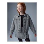 LC Waikiki LCW Kids Karışık Fiyonk Taşlı Kız Çocuk Jean Ceket