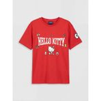 LC Waikiki Lcw Kids Kırmızı Bisiklet Yaka Hello Kitty Baskılı Kız Çocuk Tişört - 13 - 14 Yaş