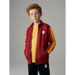 LC Waikiki Lcw Kids Kırmızı Dik Yaka Galatasaray Baskılı Erkek Çocuk Fermuarlı Sweatshirt - 11 - 12 Yaş