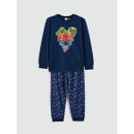LC Waikiki Lcw Kids Lacivert Brawl Stars Baskılı Erkek Çocuk Pijama Takımı - 9 - 10 Yaş