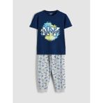 LC Waikiki Lcw Kids Lacivert New York Baskılı Erkek Çocuk Pijama Takımı - 13 - 14 Yaş