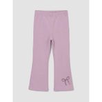 LC Waikiki Lcw Kids Lila Baskılı Ispanyol Paça Kız Çocuk Tayt Pantolon - 1 - 2 Yaş